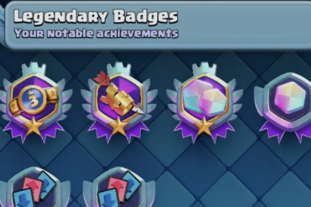 Legendary Badges Achievements | Clash Royale