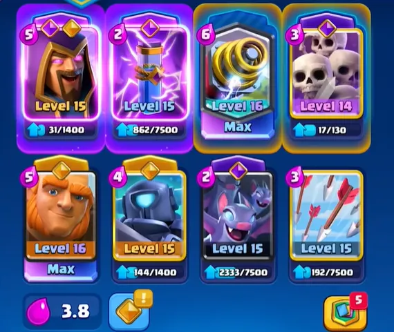 Clash Royale Arena Decks