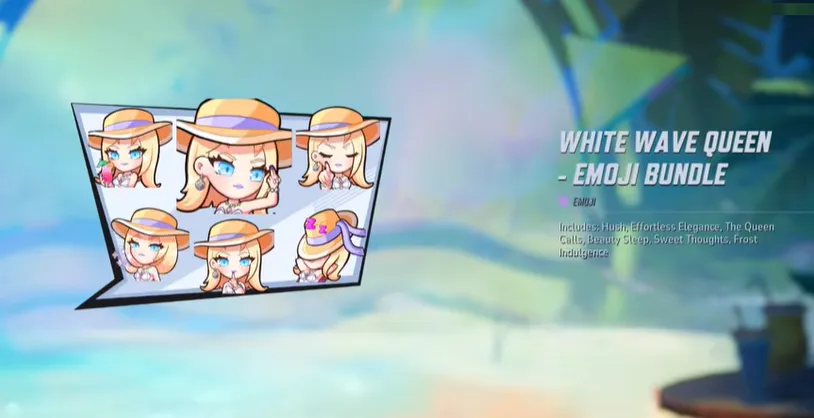 WHITE WAVE QUEEN EMOJI BUNDLE