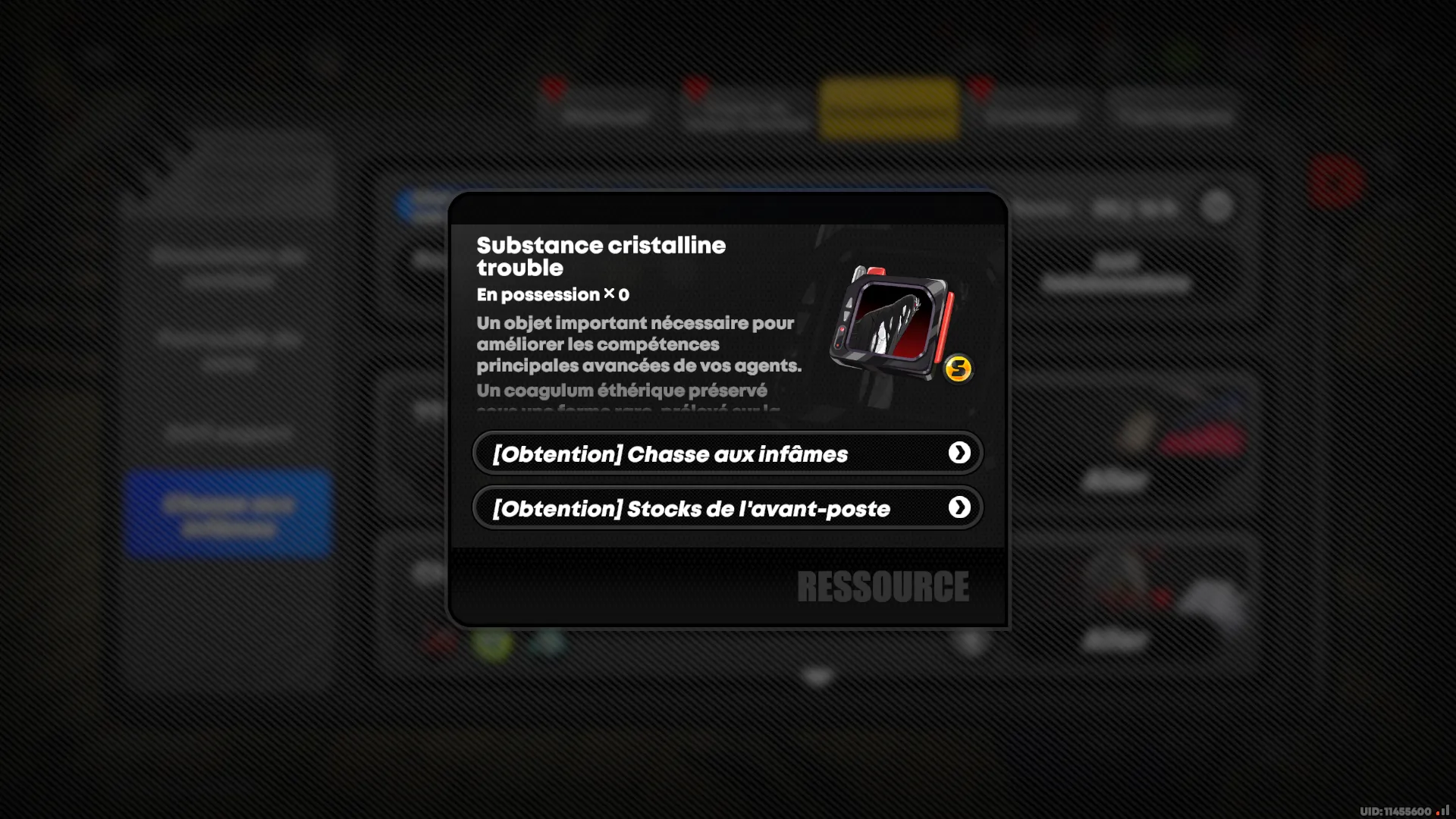 Comment obtenir Substance cristalline&nbsp;trouble