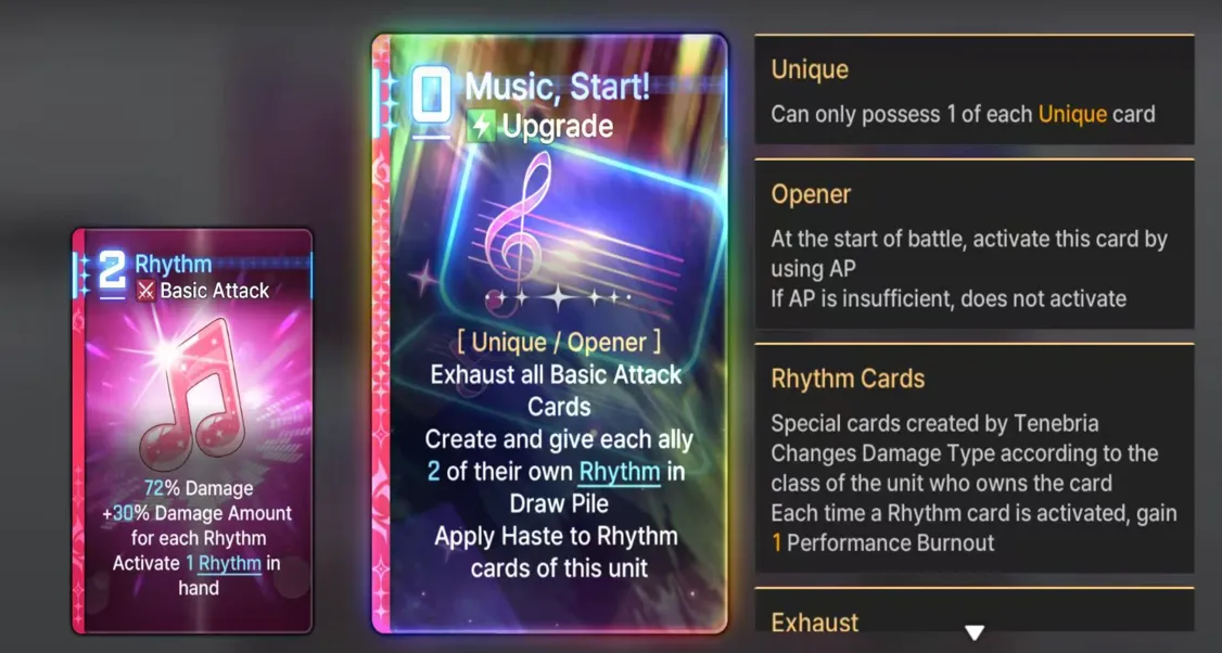 Core Starter Card: "Music, Start!"