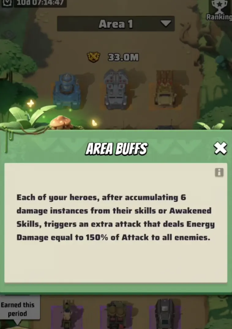 Area 1 Exclusive Buff | 6 Damage Instances Trigger 150% Energy Damage