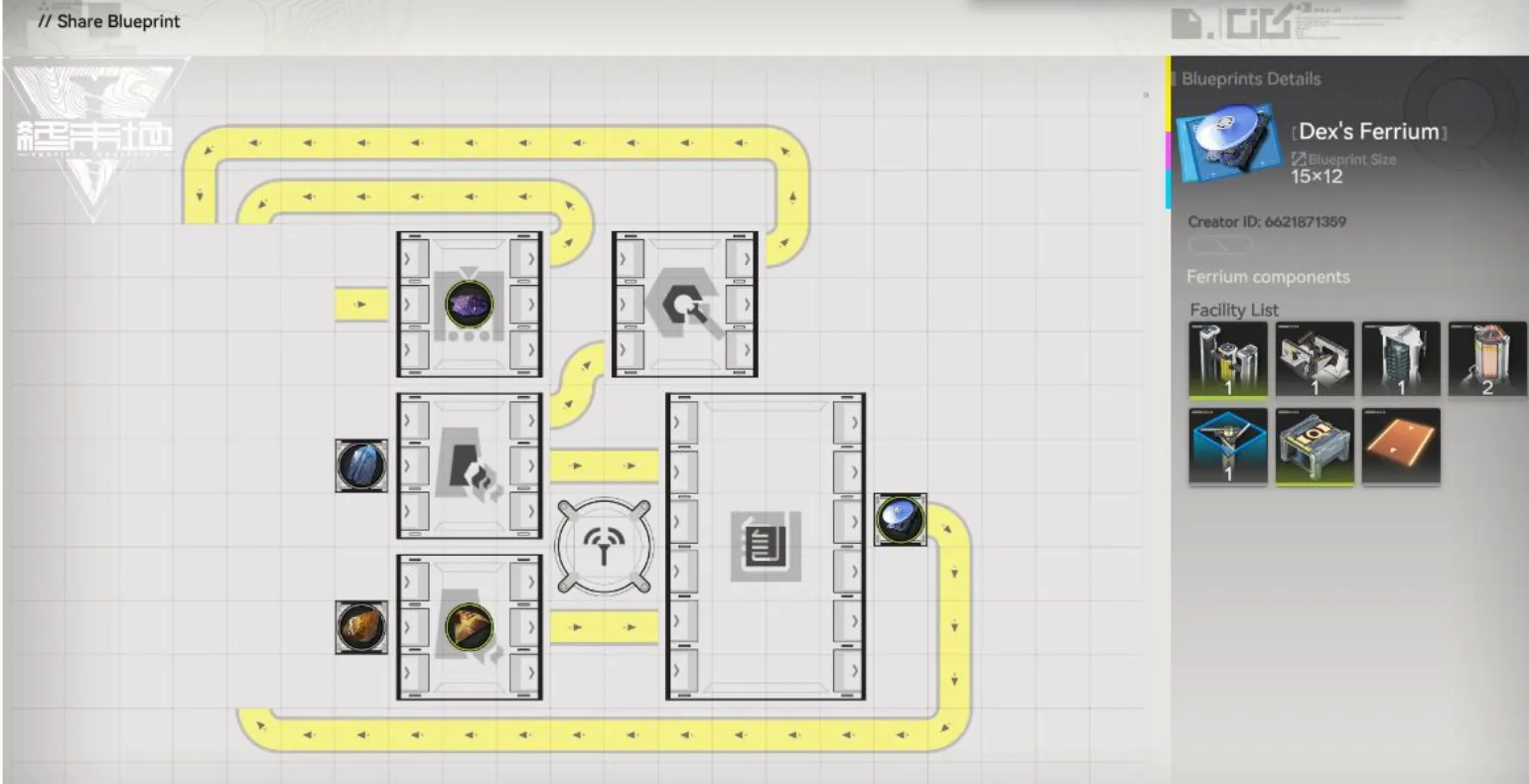 Ferrium Materials blueprint