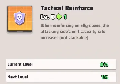 Tactical Reinforce (Taktische Verst&auml;rkung)