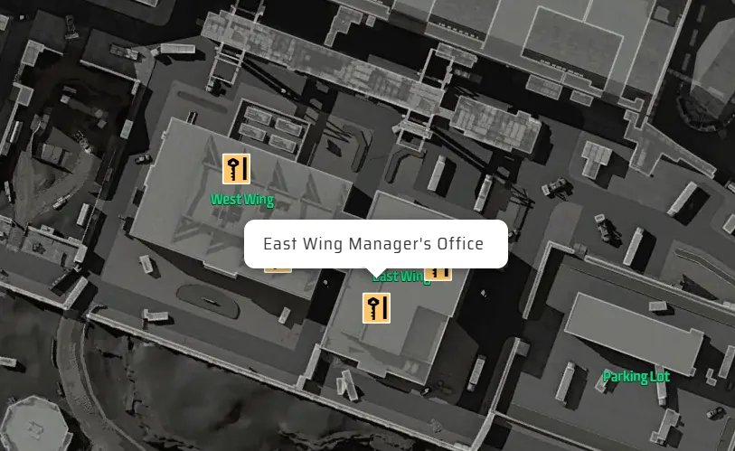 East Wing Manager’s Office Location