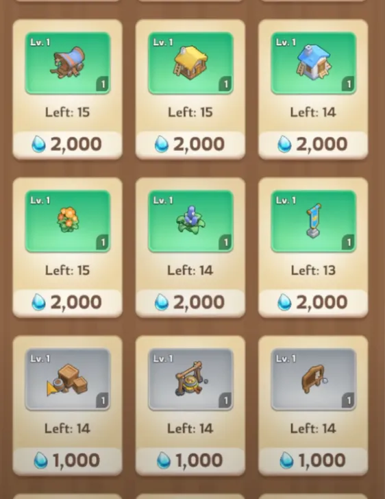 kingshot items for island