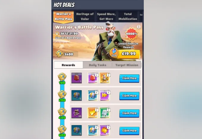 Warrior Battle Pass