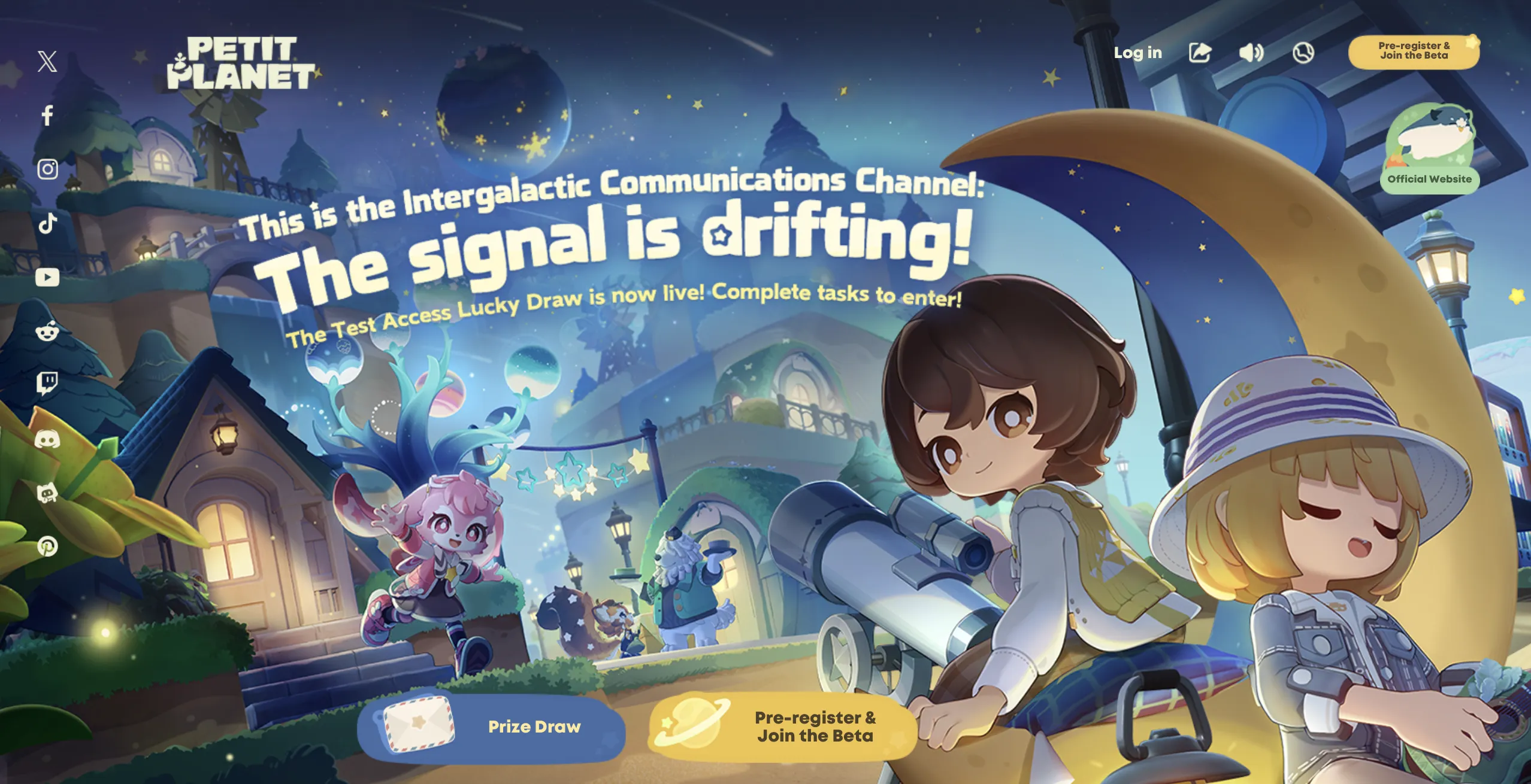 Pre-Register for Petit Planet