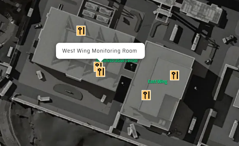 West Wing Monitoring Room Location