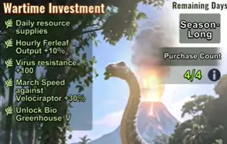 Last Z Season 4 investment