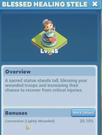 Hospital (Госпиталь): определяет вашу вместимость для лечения