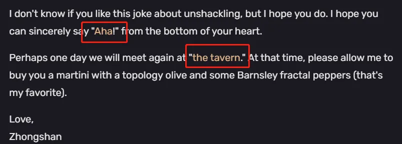 Zhongshan’s Letter