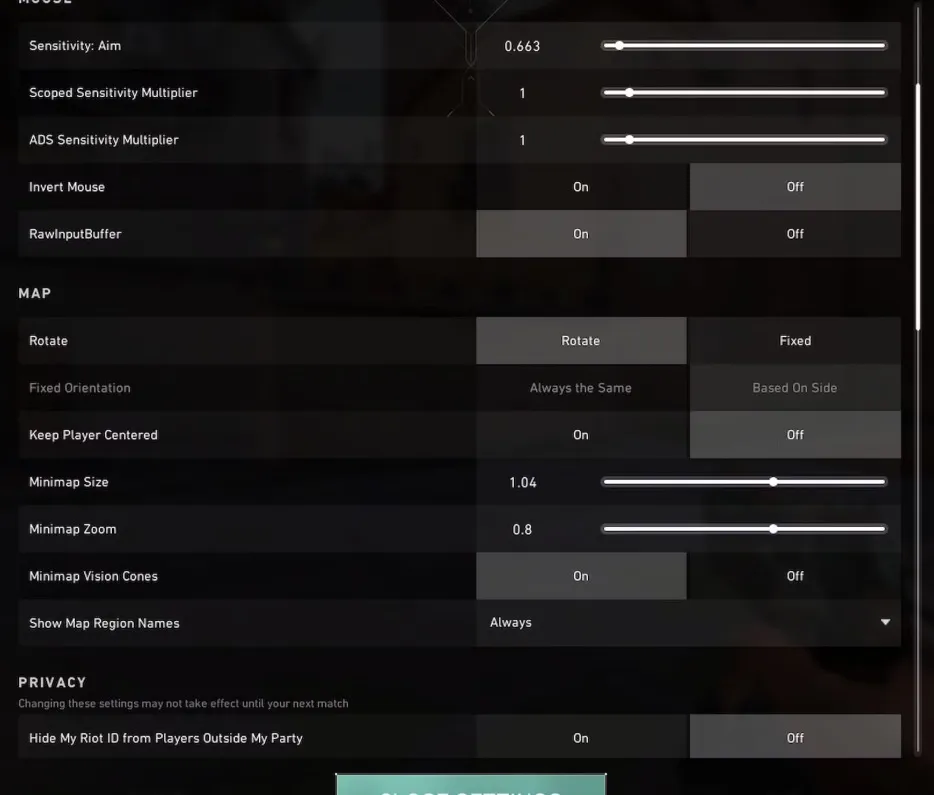 Valorant Best setting