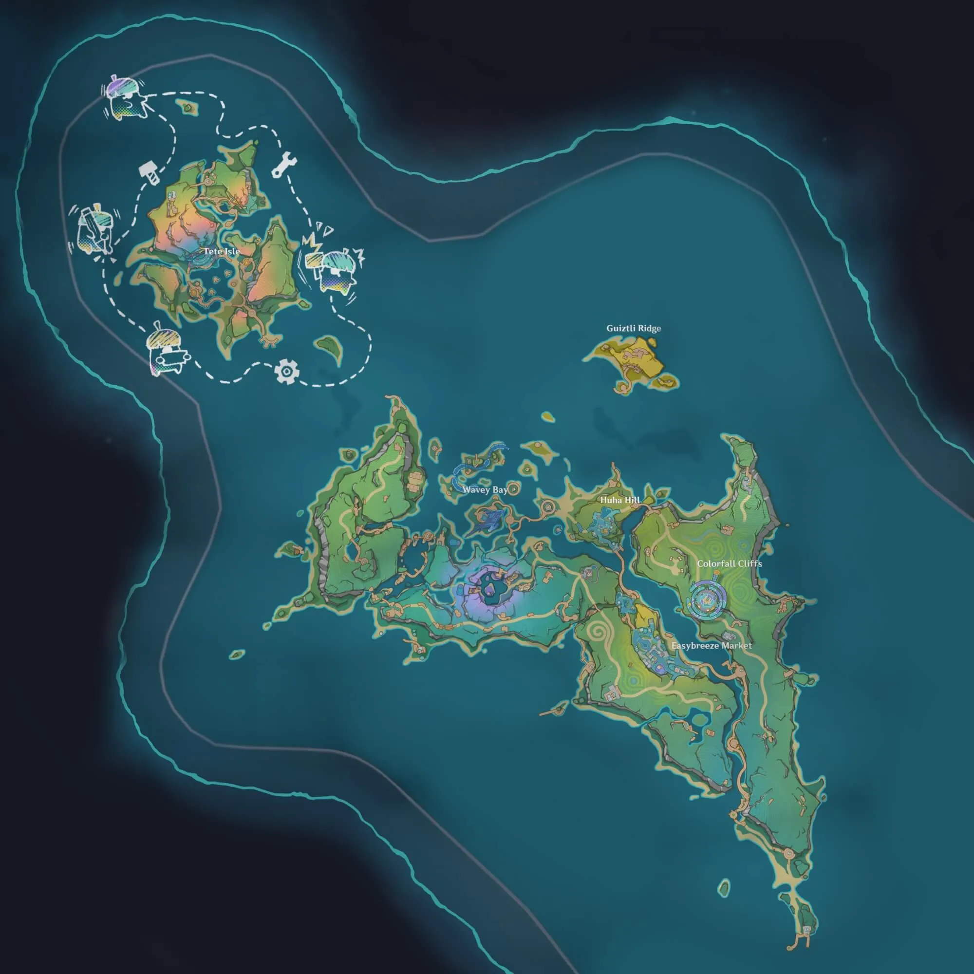 Genshin Impact Version 5.8 Easybreeze Holiday Resort map