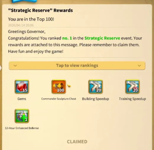 Strategic Reserve