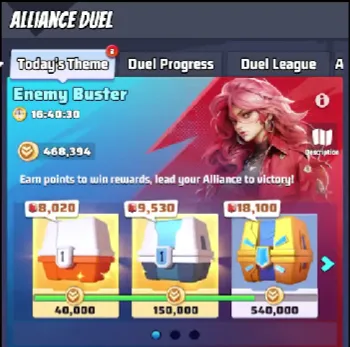 Alliance Duel VS event