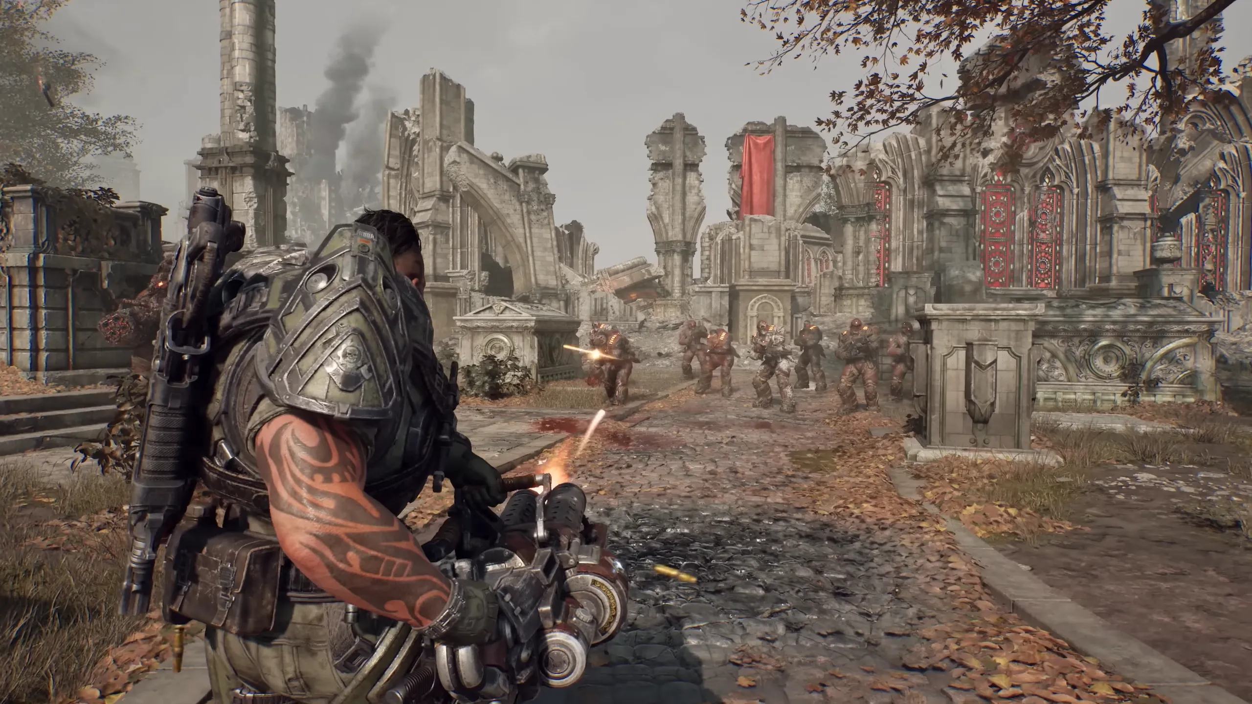 Gears of War: E-Day Open Beta combat against Locust enemies