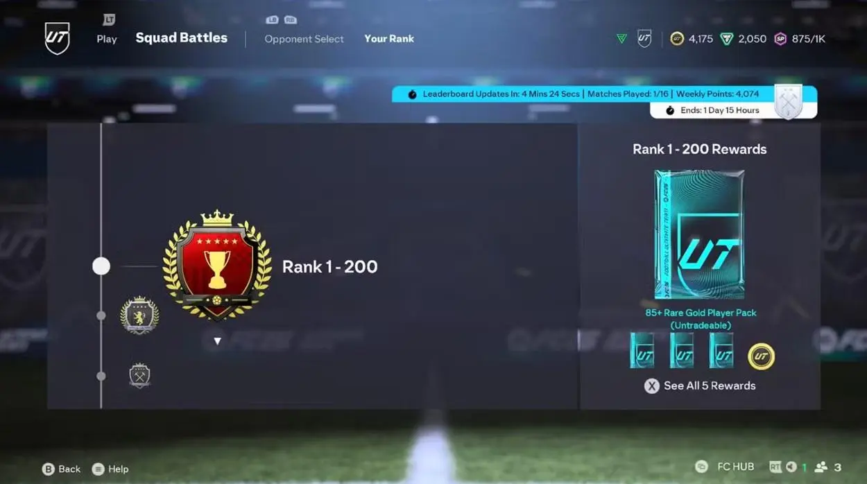 FC 26 Squad Battles Rewards