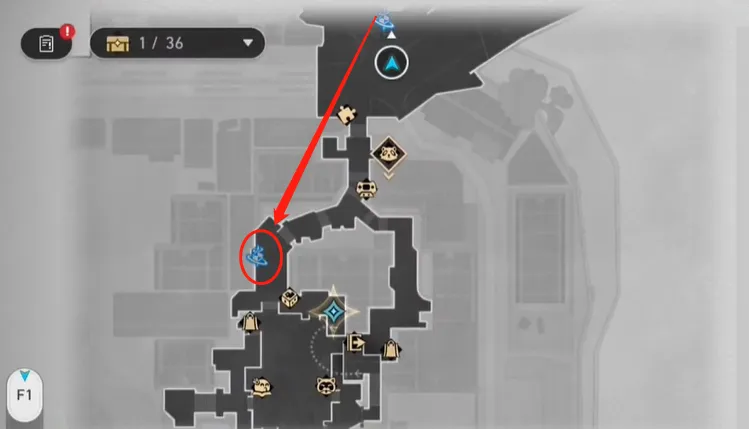 Scroll down on the map to locate this teleport point and teleport there.