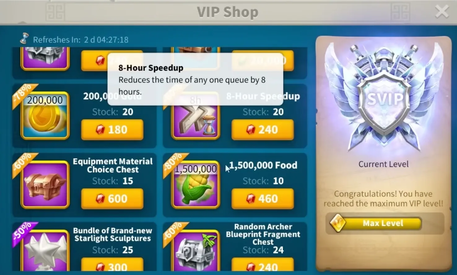 Gem Spending & VIP Shop Tips