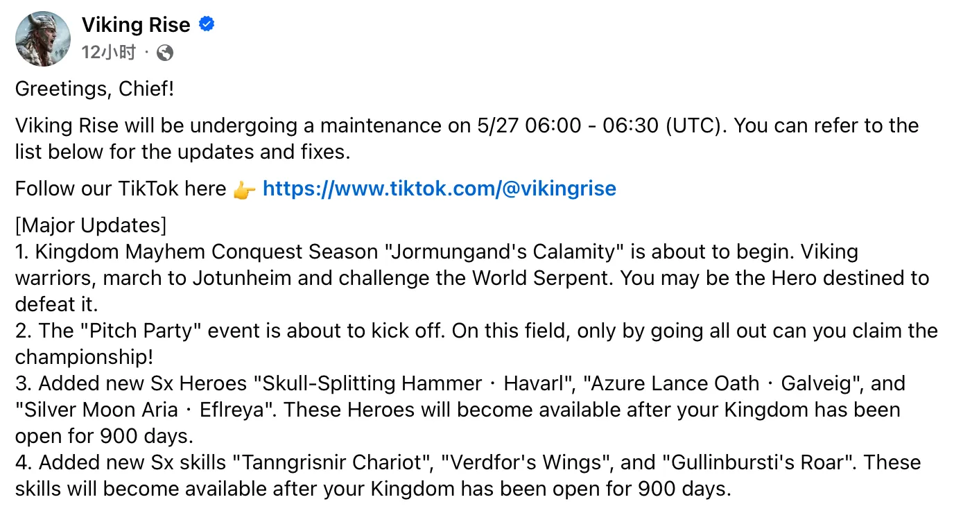 Viking Rise update