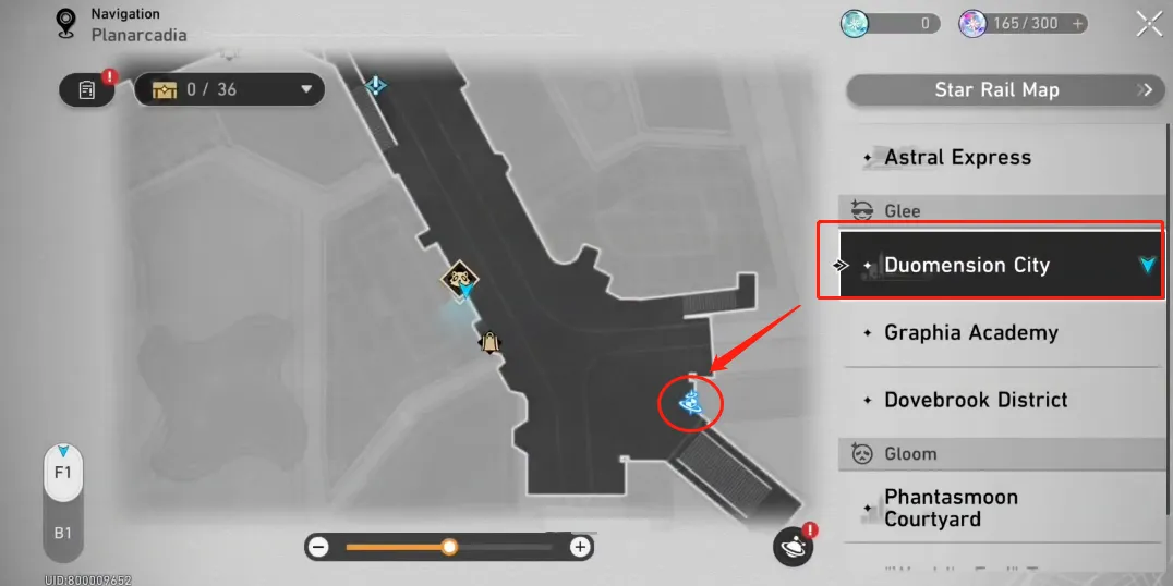 Teleport to the red-circled waypoint.
