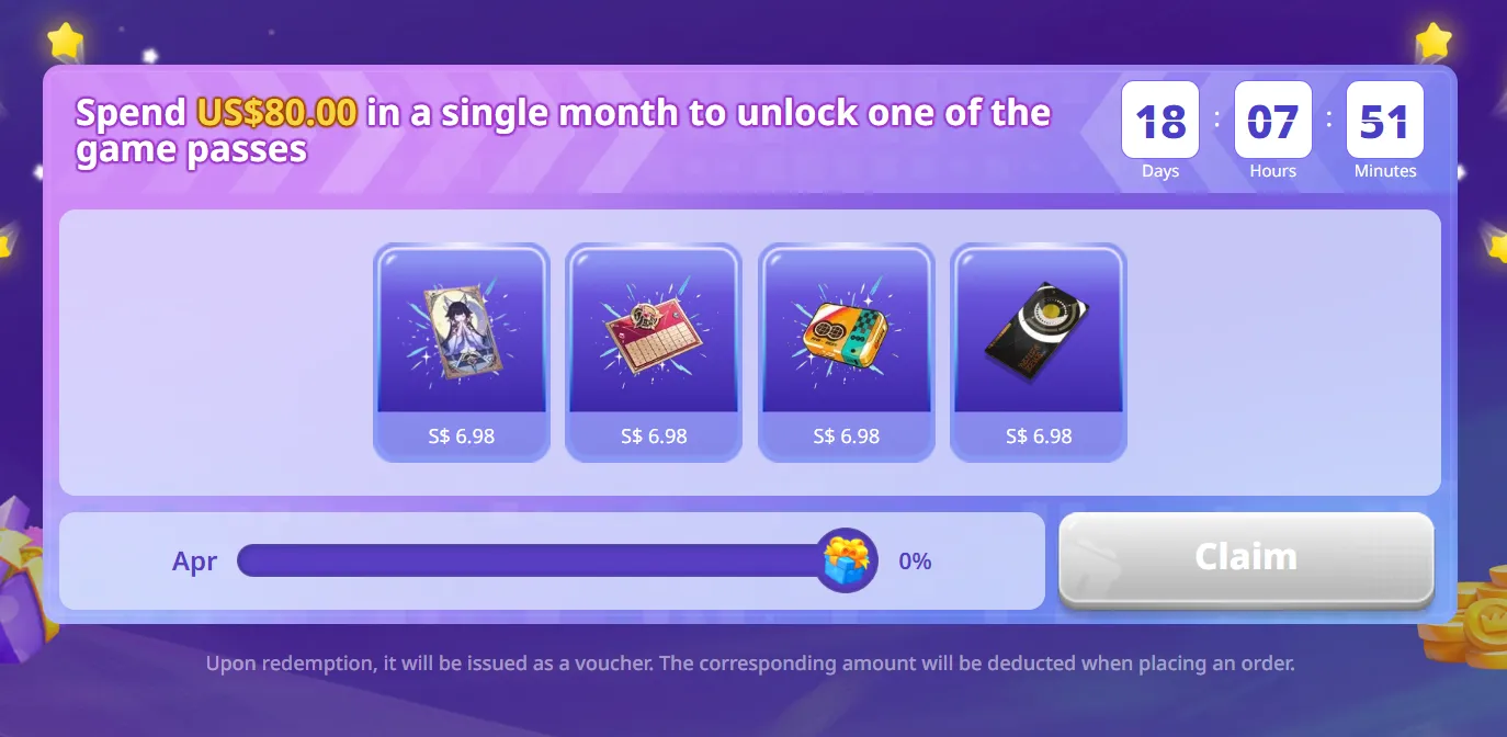 Monthly Pass Giveaway Event