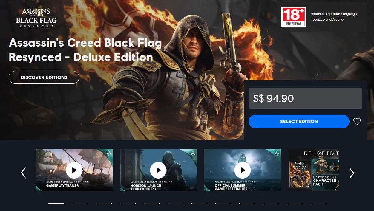 Assassin’s Creed Black Flag Resynced