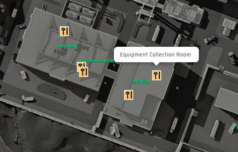 Equipment Collection Room Location