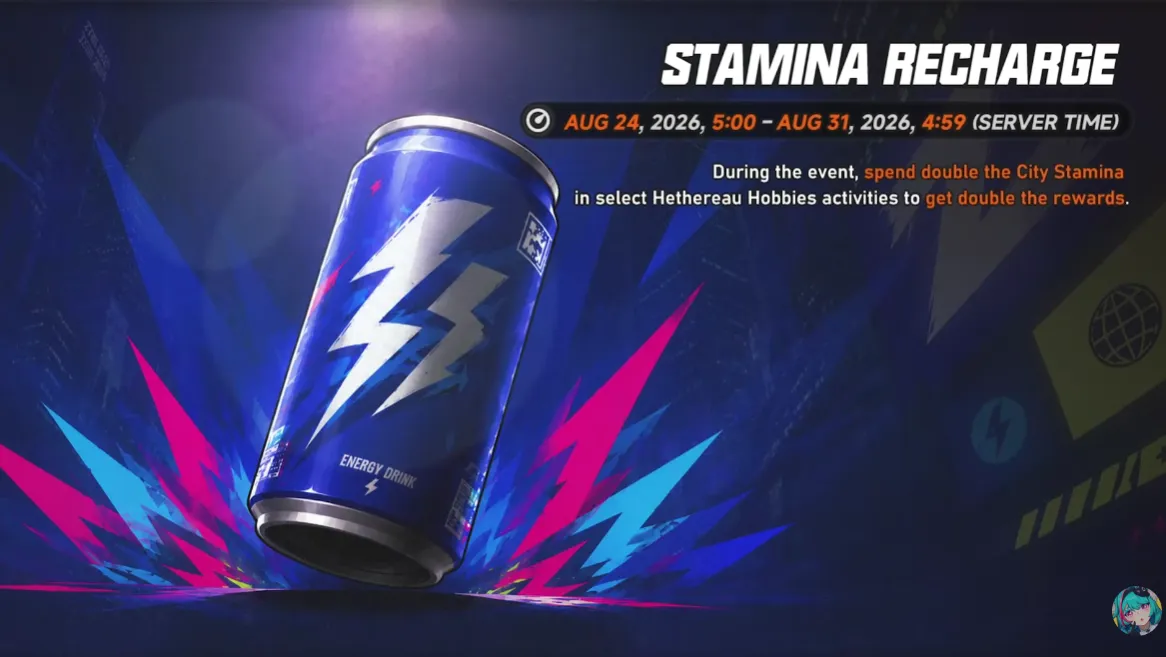 NTE Version 1.3 Stamina Recharge event