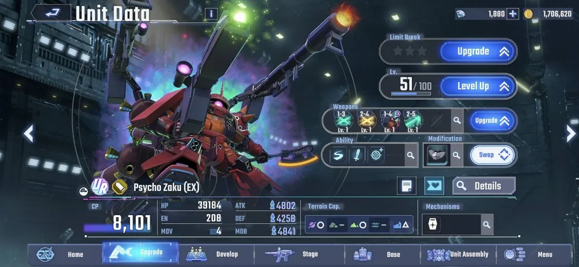 Psycho Zaku (EX), (UR Supporter)