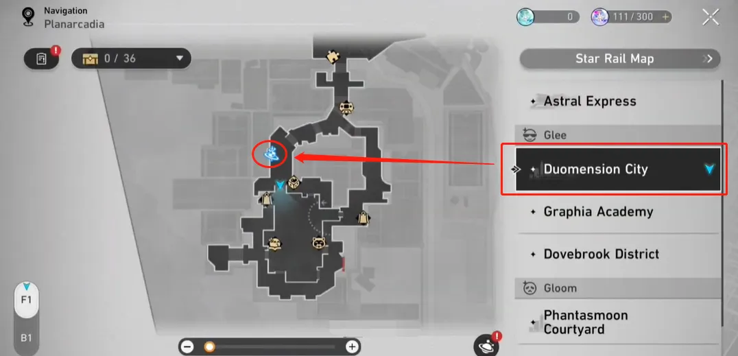 Teleport to this point and proceed straight ahead.