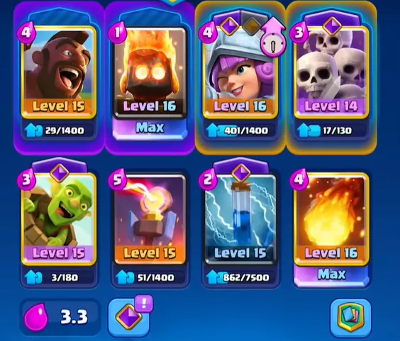 Clash Royale Arena Decks