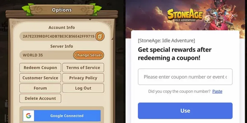 How to Redeem Codes in StoneAge Idle Adventure