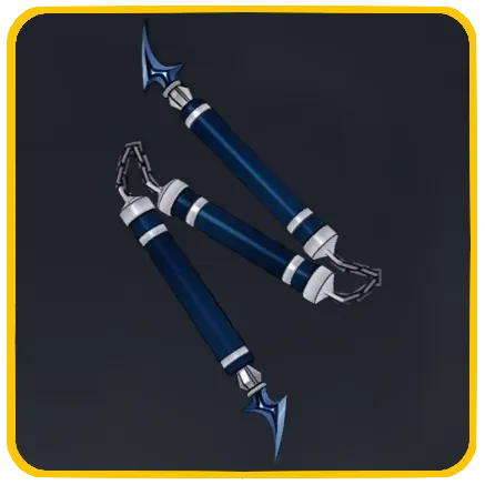 Black Flame Wings Nunchaku