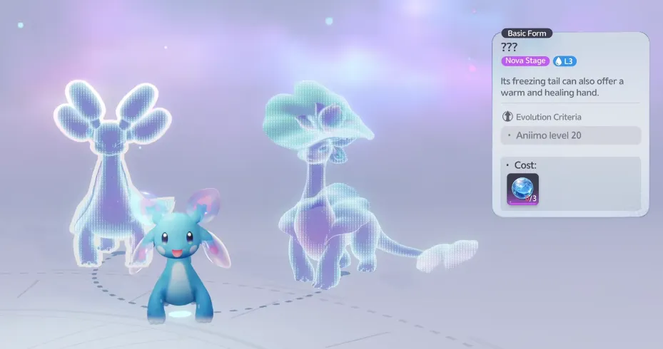 Aniimo Evolution Stages