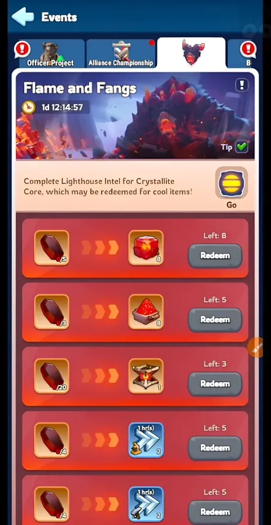 Flame and Fangs Event