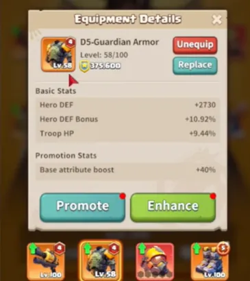Enhancement, Promotion, and the Path to Red Gear