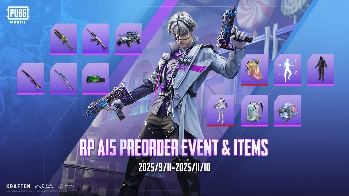 PUBG MOBILE A15 Royale Pass Rewards
