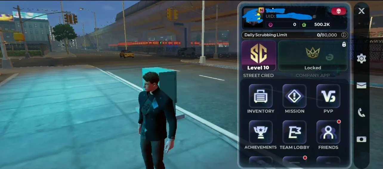 Gangstar Mirage City in-game phone menu