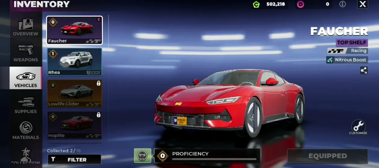 Gangstar Mirage City beginner car spending guide