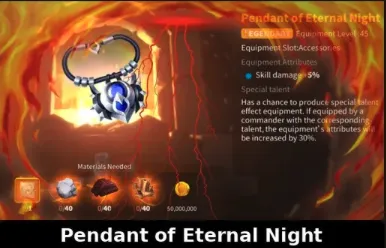 Pendant of Eternal Night