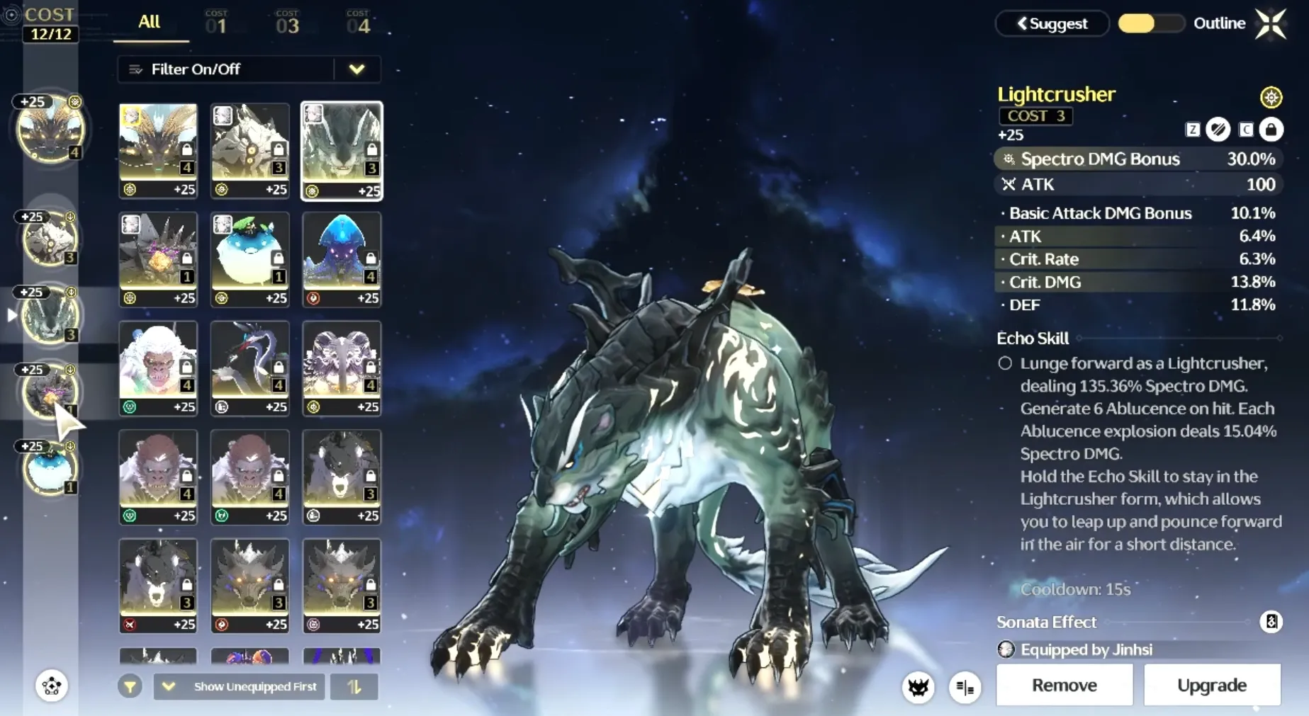 wuthering waves echo set