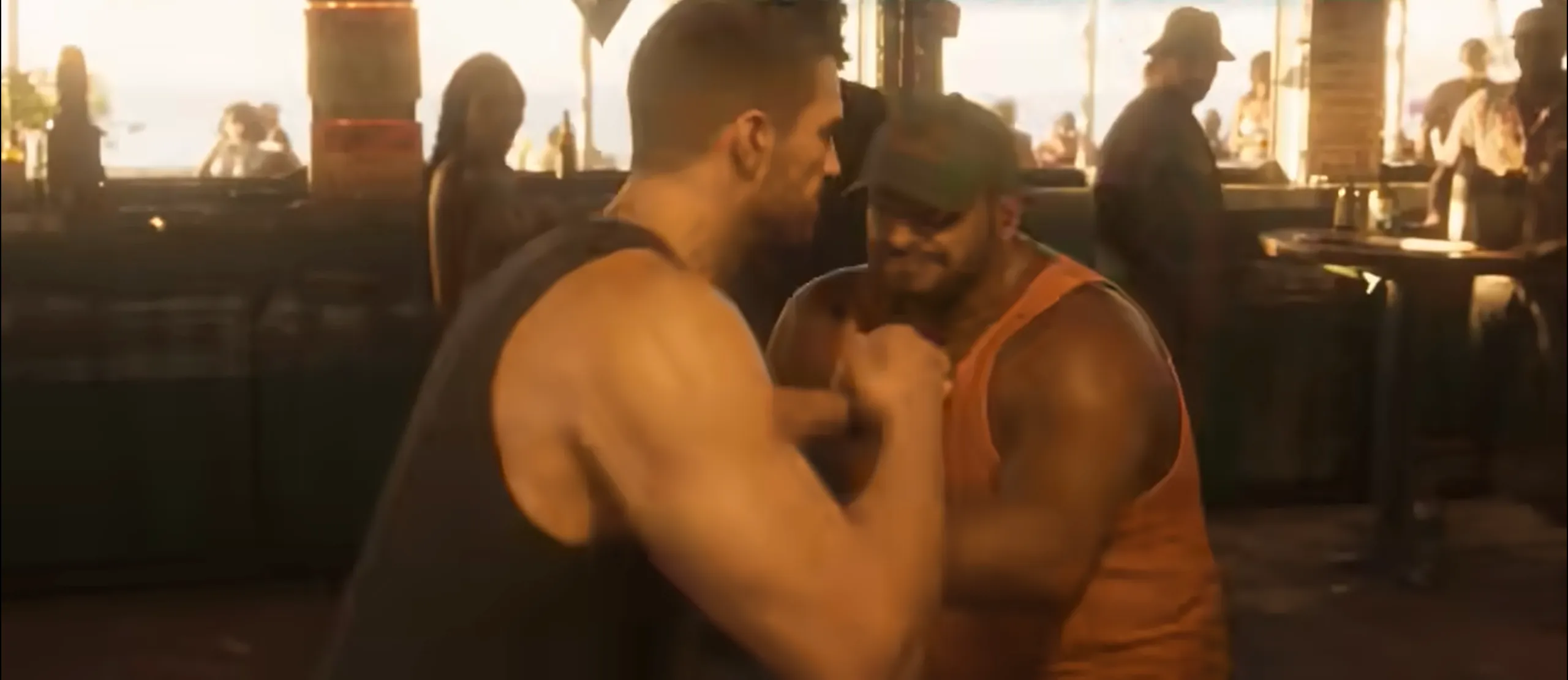 GTA 6 leaked gameplay showing Jason fighting an NPC