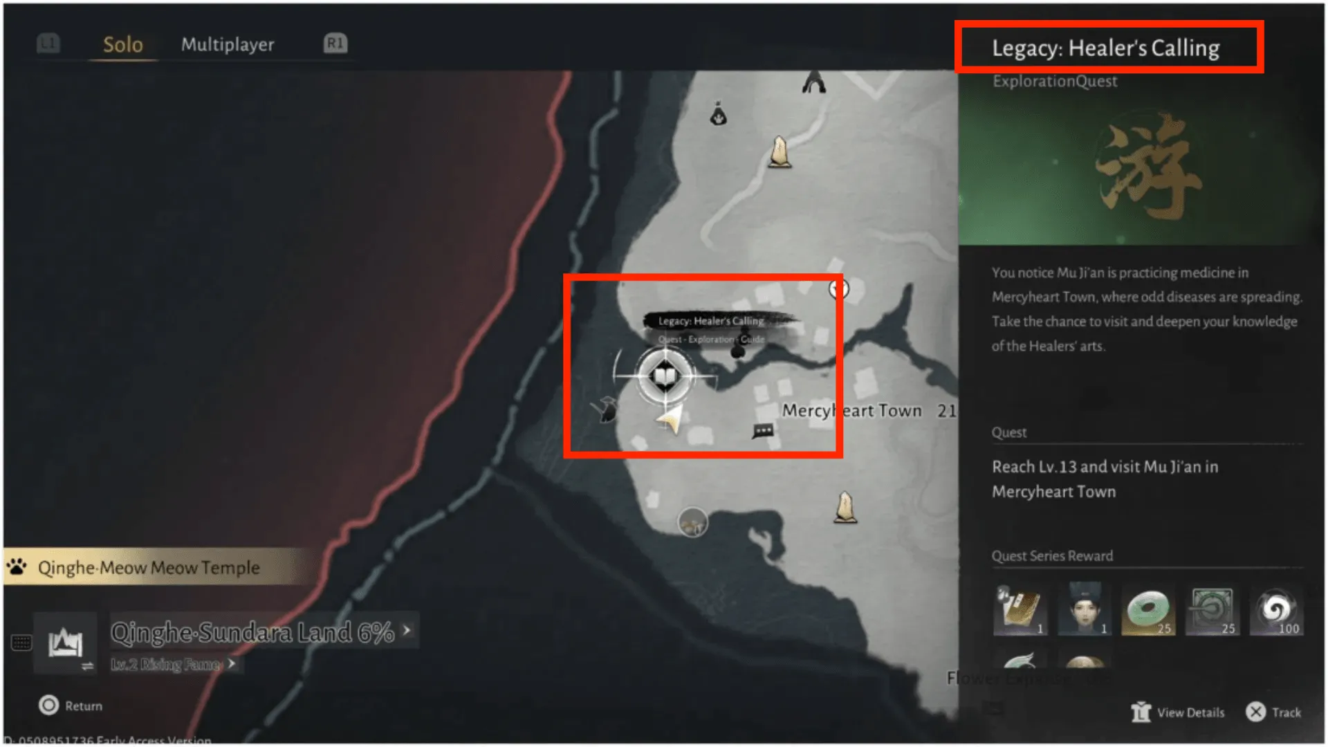 the quest Healer's Calling