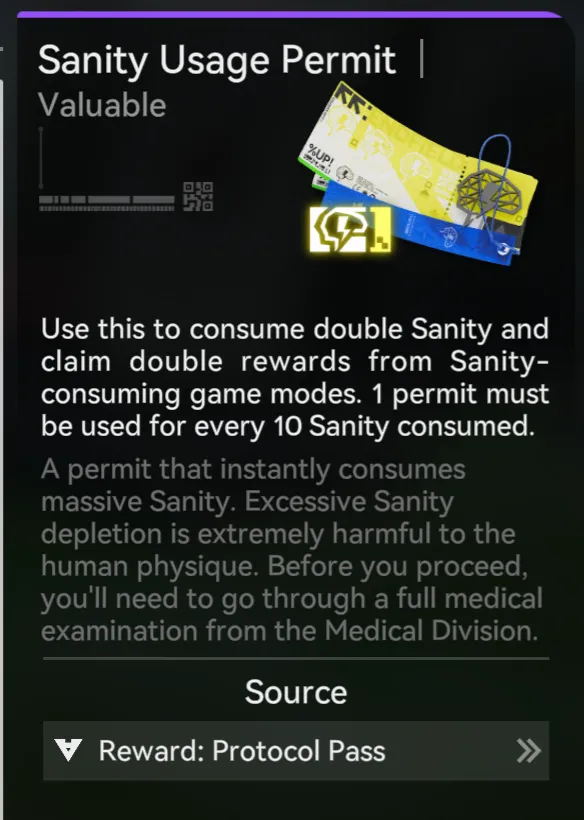 Sanity Usage Permits