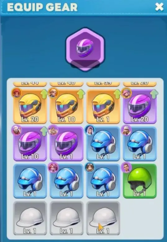 редкости снаряжения