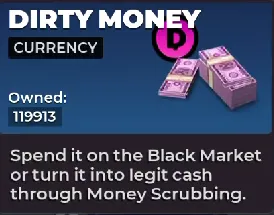 Gangstar Mirage City Dirty Money currency