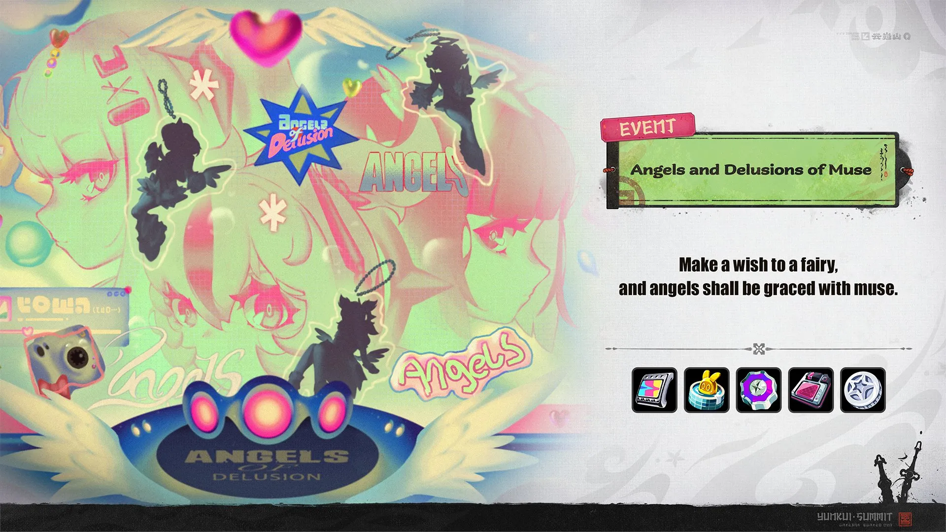 Event Details Sword Seeker Chronicles Enter the Qingming Realm and face the trials of the Qingming Sword! Joint Investigation: The Divine Maze Join other Proxies and fight together in combat! Shadow Riptide Clash Take on a new set of VR challenges at the HIA! Angels and Delusions of Muse