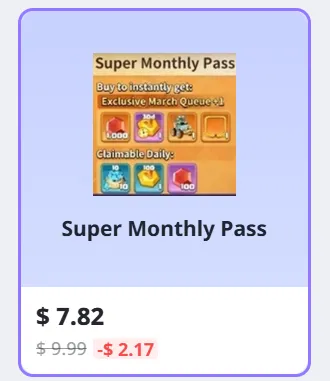 Super Monthly Pass Price